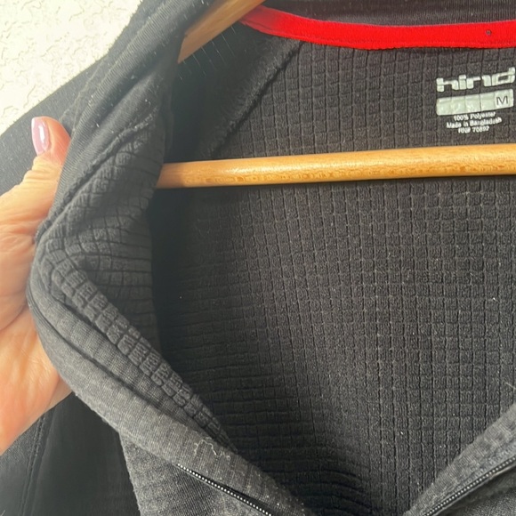 Hind Quarter Zip Up Sweater Mens Waffle Insulation Winter Gear Black Size Medium - Picture 4 of 7